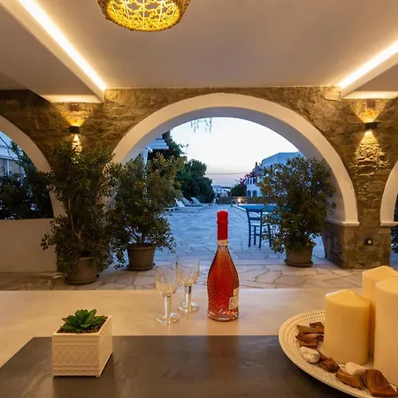 Callisti With Pool View And Calypso Upper Floor With Sea View Appartement Mykonos Town